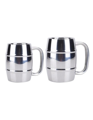 BARRILITO ACERO INOXIDABLE DOBLE PARED 330 ML O 550 ML BARRILITO ACERO INOXIDABLE DOBLE PARED 330 ML O 550 ML