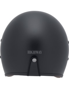 CASCO CUSTOM HIGHWAY 1 NEGRO MATE HOMOLOGADO