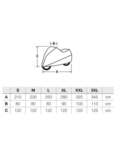 FUNDA MOTO COVER PROFESSIONAL HELD