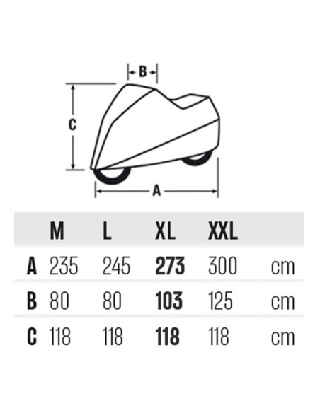 FUNDA MOTO COVER INDOOR HELD