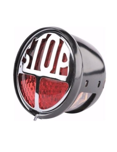 PILOTO TRASERO LED NEGRO CON LUZ DE MATRICULA HOMOLOGADO