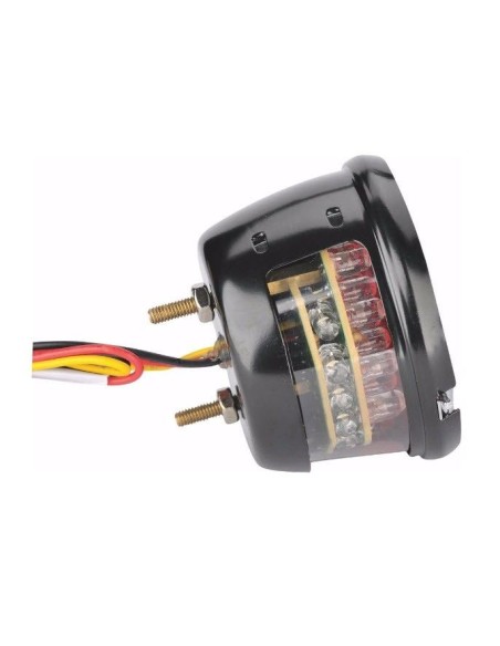 PILOTO TRASERO LED NEGRO CON LUZ DE MATRICULA HOMOLOGADO