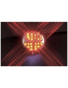 PILOTO TRASERO LED NEGRO CON LUZ DE MATRICULA HOMOLOGADO