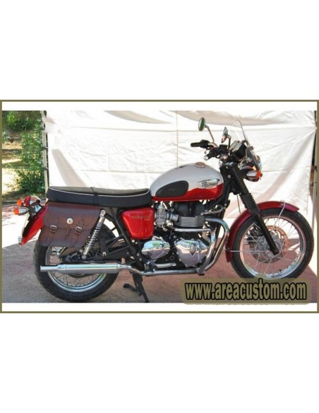 ALFORJAS APACHE MARRON TRIUMPH BONNEVILLE T100 - T120