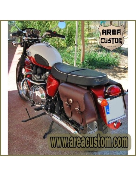 ALFORJAS APACHE MARRON TRIUMPH BONNEVILLE T100 - T120