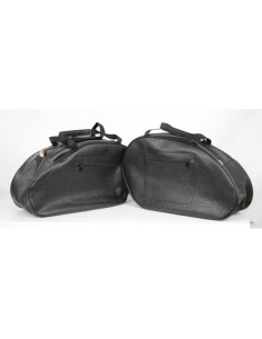 ALFORJAS PIEL NAPOLEÓN BASICA RIGIDAS SKULL FIRE