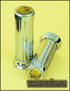 PUÑOS CROMADOS DORADOS EAGLE SPIRIT