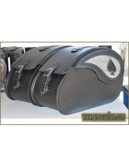 ALFORJAS PIEL NAPOLEÓN BASICA RIGIDAS ACE OF SPADES