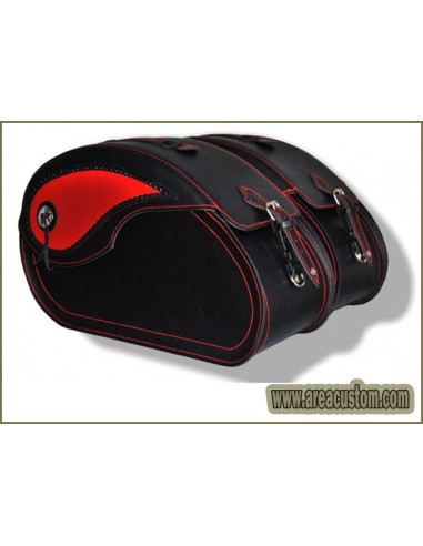 ALFORJAS PIEL NAPOLEÓN BASICA RIGIDAS RED SEWING RED ALFORJAS PIEL NAPOLEÓN BASICA RIGIDAS RED SEWING RED