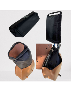 ALFORJAS PIEL TORELO CLÁSICA FLECOS