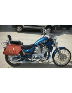 ALFORJAS PIEL BÁSICAS TORELO MARRON CUERO