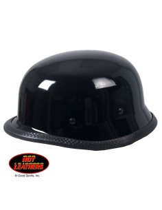 CASCO MOTO BIKER ALEMAN NEGRO BRILLO