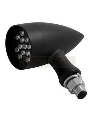 INTERMITENTE LED TECHNO NEGRO HH M10 HOMOLOGADO