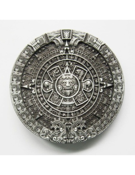 HEBILLA CALENDARIO AZTECA
