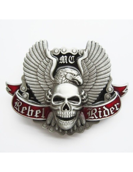 HEBILLA MC REBEL RIDER RED
