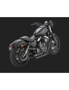 ESCAPE HARLEY DAVIDSON SPORTSTER '04-up SHORTSHOTS STAGGERED BLACK