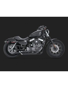 ESCAPE SHORTSHOTS STAGGERED NEGRO HARLEY DAVIDSON SPORTSTER '04-UP