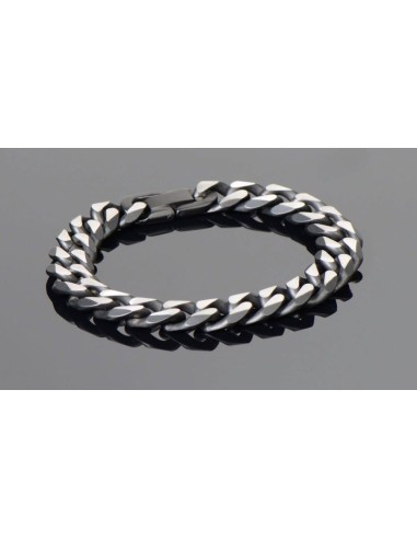 BRAZALETE ACERO QUIRURGICO BI-COLOR