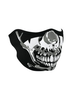 MASCARA NEOPRENO SKULL CHROME