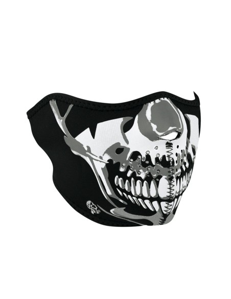 MASCARA NEOPRENO SKULL CHROME