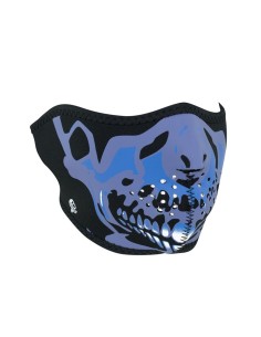 MASCARA NEOPRENO SKULL CHROME AZUL