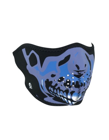 MASCARA NEOPRENO SKULL CHROME AZUL MASCARA NEOPRENO SKULL CHROME AZUL