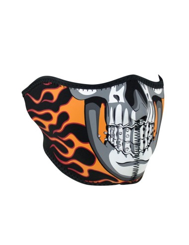 MASCARA NEOPRENO SKULL FLAMES MASCARA NEOPRENO SKULL FLAMES