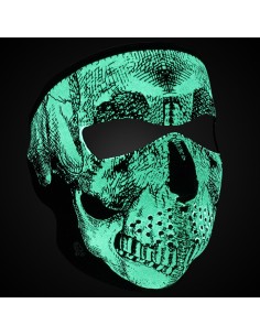 MASCARA CARA NEOPRENO SKULL ZH BRILLA EN LA OSCURIDAD
