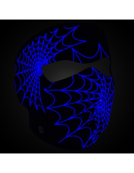 MASCARA CARA NEOPRENO SPIDER ZH BRILLA EN LA OSCURIDAD