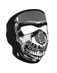 MASCARA CARA NEOPRENO CHROME SKULL ZH