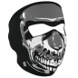 MASCARA CARA NEOPRENO CHROME SKULL ZH MASCARA CARA NEOPRENO CHROME SKULL ZH