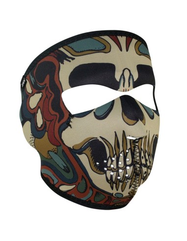 MASCARA CARA NEOPRENO SKULL PSICODELICA ZH