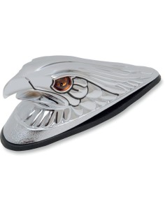 CABEZA AGUILA GRANDE CROMADA CON LUZ EMBELLECEDOR