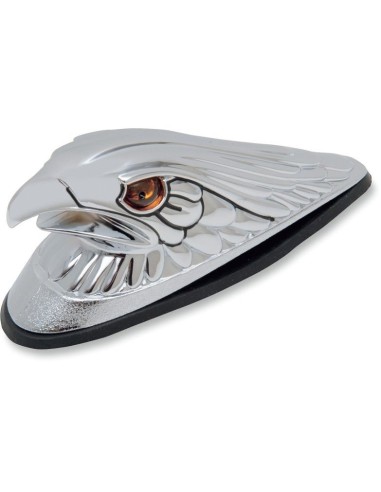 CABEZA AGUILA GRANDE CROMADA CON LUZ EMBELLECEDOR CABEZA AGUILA GRANDE CROMADA CON LUZ EMBELLECEDOR