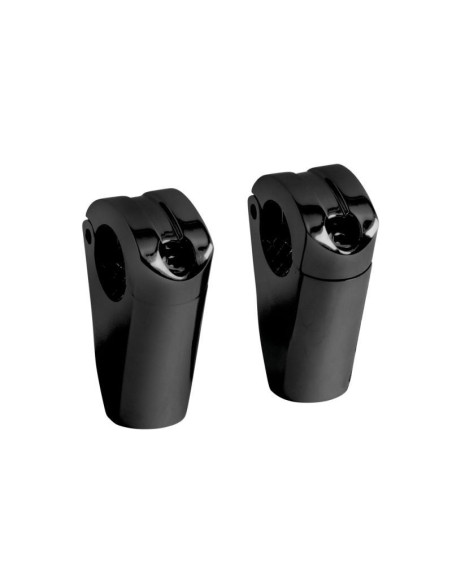 TORRETAS ELEVADORES PARA MANILLAR 32 CM  6,5 CM SPARTICAN RISERS BLACK