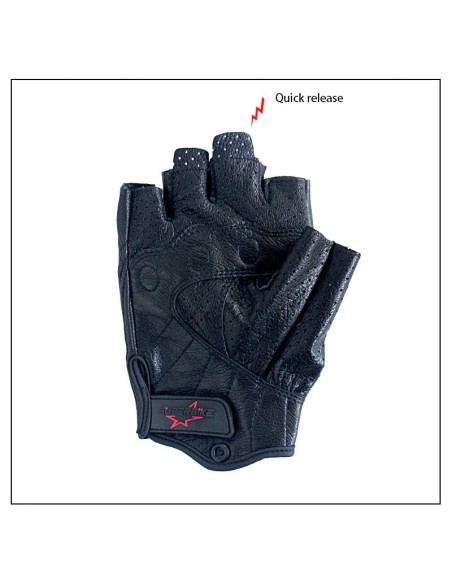 GUANTES CORTOS PIEL ICON REFORZADOS PIEL SUAVE