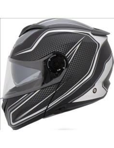 CASCO MODULAR K14 MTR NEGRO - PLATA