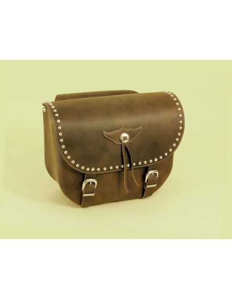 ALFORJAS PIEL CLASSIC TACHUELAS UNIVERSALES 40X30X15