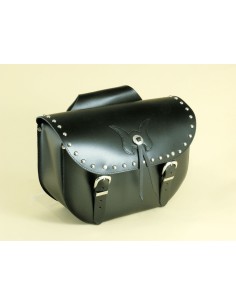 ALFORJAS PIEL LOWBAG TACHUELAS UNIVERSALES 40X25X15