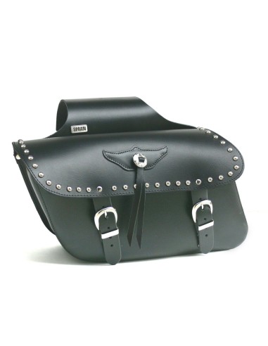 ALFORJAS PIEL LOWCRUISER TACHUELAS UNIVERSALES 38X24X14 ALFORJAS PIEL LOWCRUISER TACHUELAS UNIVERSALES 38X24X14