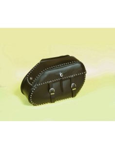 ALFORJAS PIEL RIGIDAS BIG EASY TACHUELAS UNIVERSALES 52X30X20