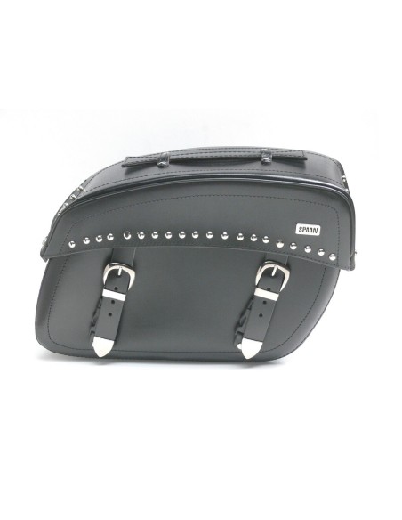 ALFORJAS KLICK-FIX NEWYORK TACHUELAS PIEL 48X32X20