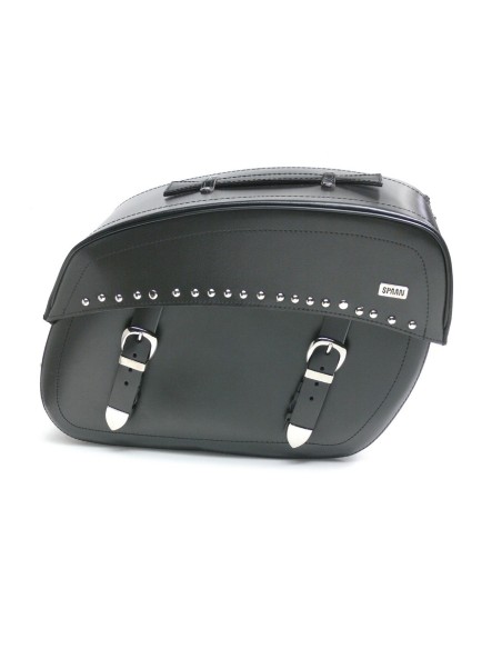 ALFORJAS KLICK-FIX QUEEN TACHUELAS PIEL 44X30X17