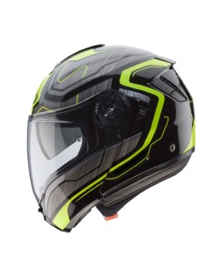 CASCO CABERG LEVO MODULAR FLOW NEGRO ANTRACITA - AMARILLO FLUOR