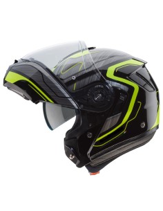 CASCO CABERG LEVO MODULAR FLOW NEGRO ANTRACITA - AMARILLO FLUOR