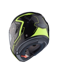 CASCO CABERG LEVO MODULAR FLOW NEGRO ANTRACITA - AMARILLO FLUOR