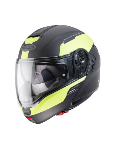 CASCO CABERG LEVO MODULAR PROSPECT NEGRO MATE - AMARILLO FLUOR CASCO CABERG LEVO MODULAR PROSPECT NEGRO MATE - AMARILLO FLUOR