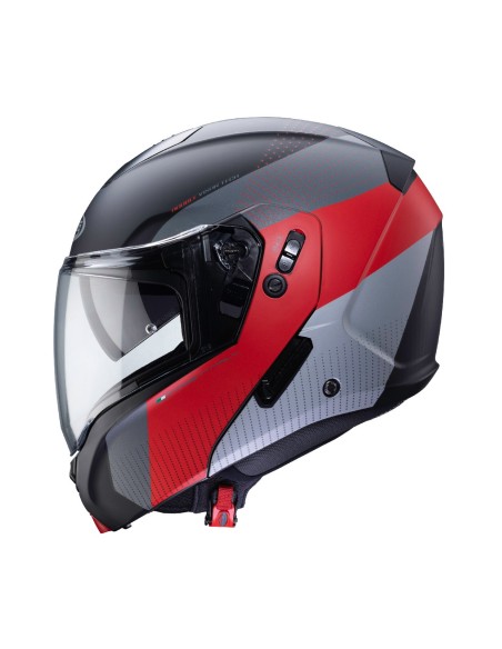CASCO CABERG HORUS SCOUT MODULAR NEGRO MATE- ROJO - ANTRACITA - PLATA