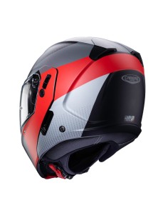 CASCO CABERG HORUS SCOUT MODULAR NEGRO MATE-  ROJO  - ANTRACITA  - PLATA