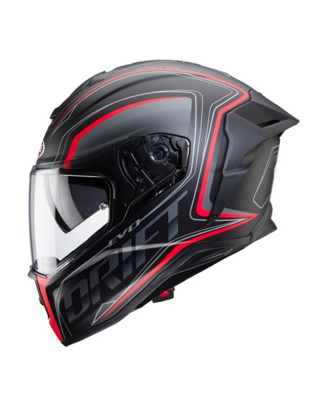 CASCO INTEGRAL CABERG DRIFT EVO INTEGRA NEGRO MATE - ANTRACITA - ROJO